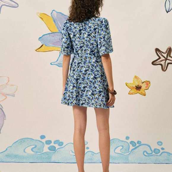 RIHOAS the lapelle belted mini dress NWOT - Picture 3 of 5